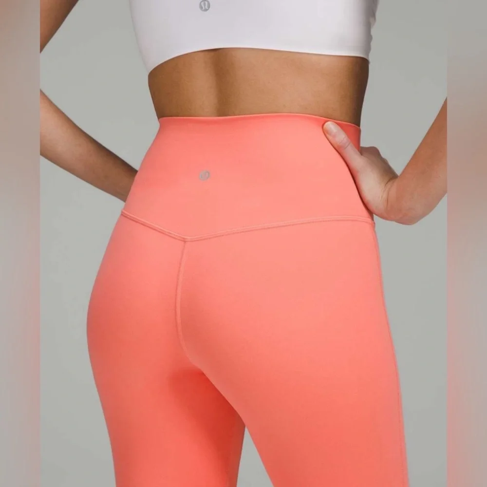 Lululemon Align High Rise Pant Leggings Raspberry Cream 8 10 NWT